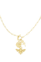 collana con fiore d'ape