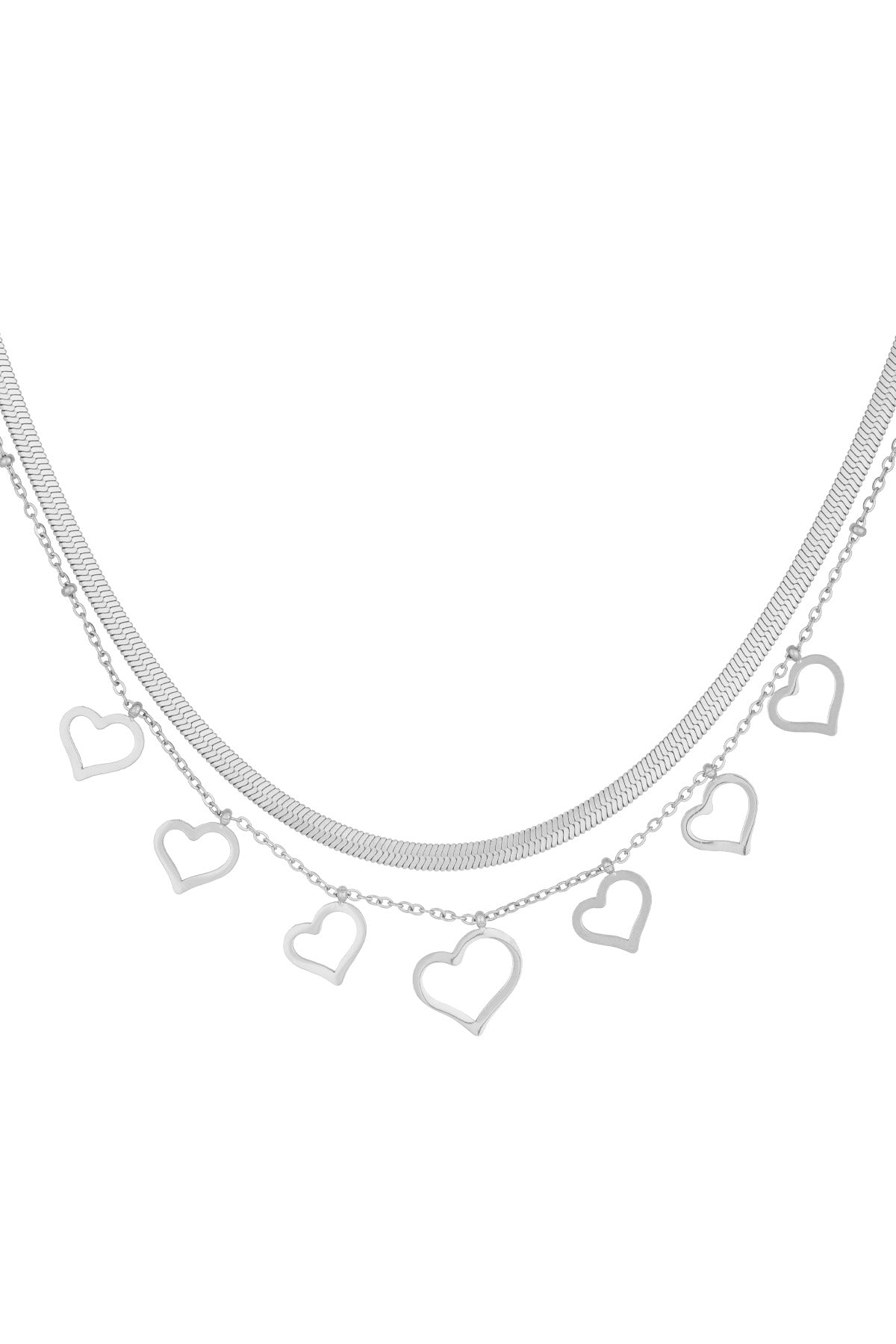 collana a cuore spesso