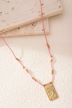 Collana Moony - Colore arancione e oro