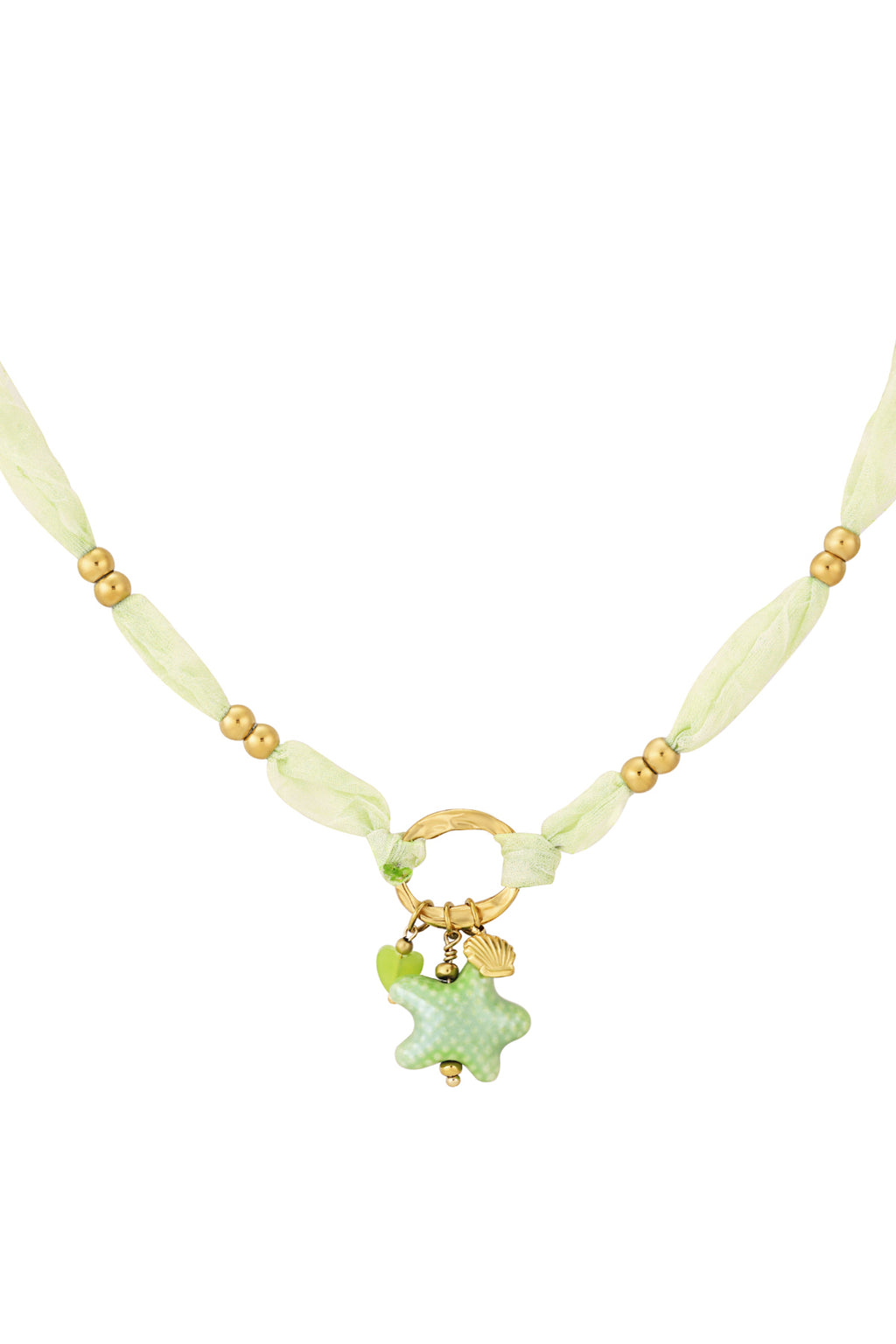 Collana Stellata - Colore Verde e Oro