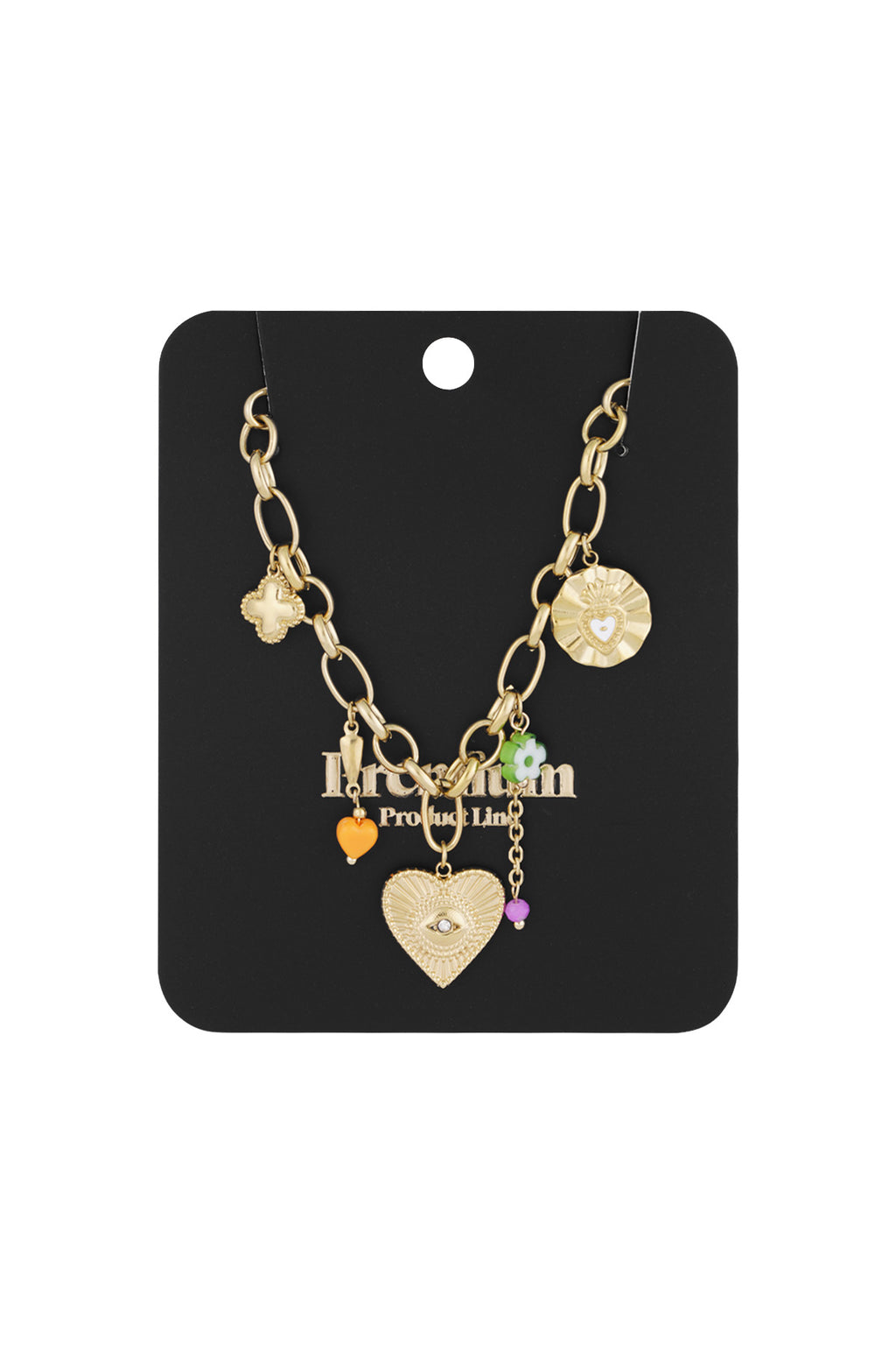 collana con ciondolo a forma di occhio