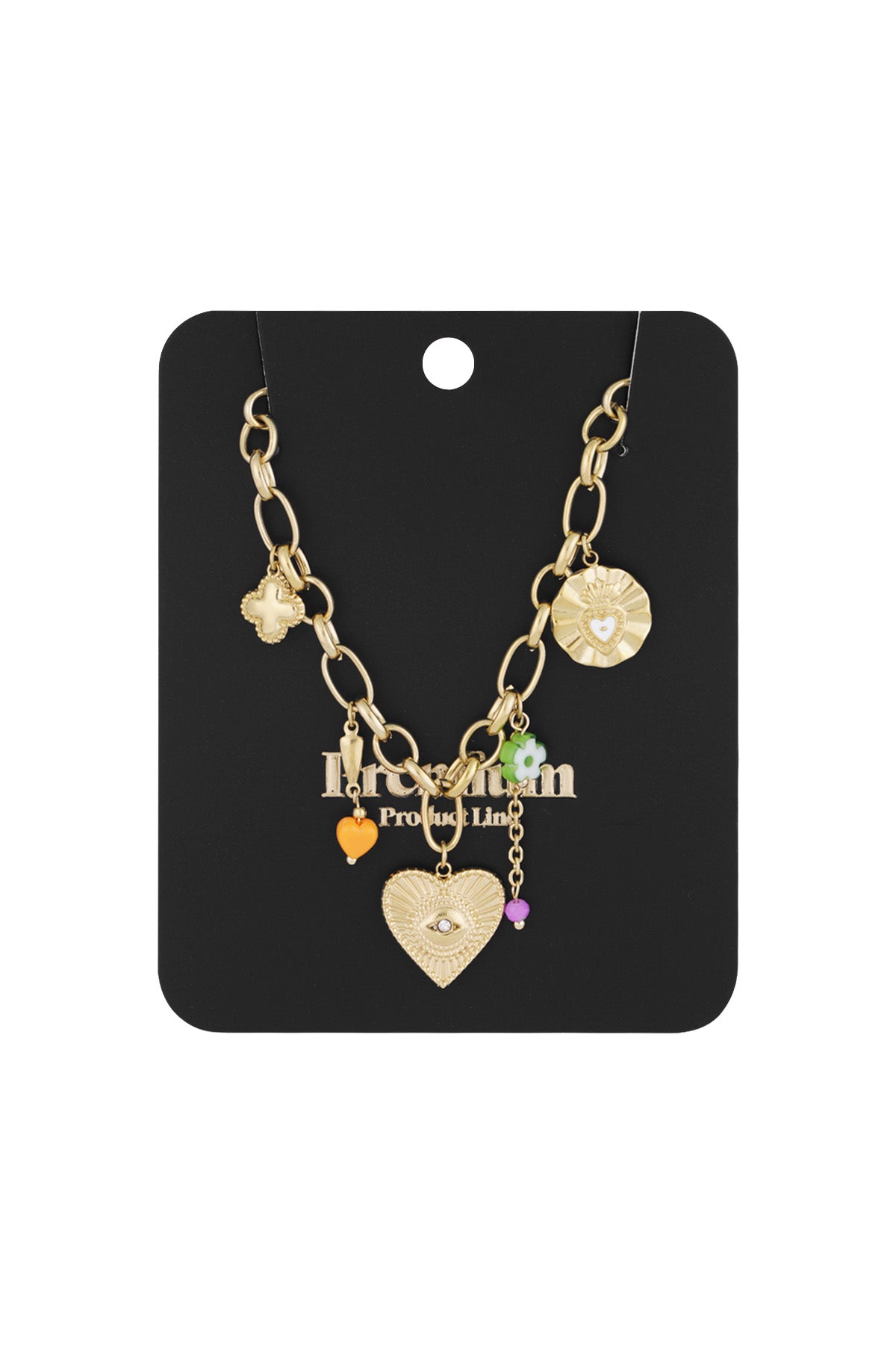 collana con ciondolo a forma di occhio