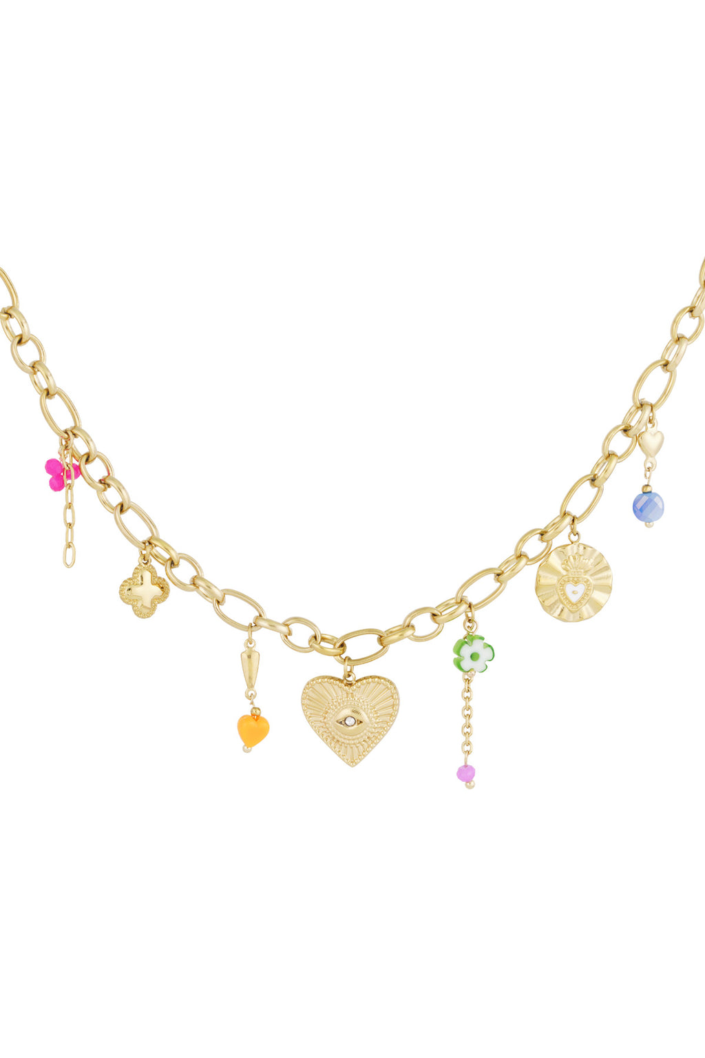 collana con ciondolo a forma di occhio