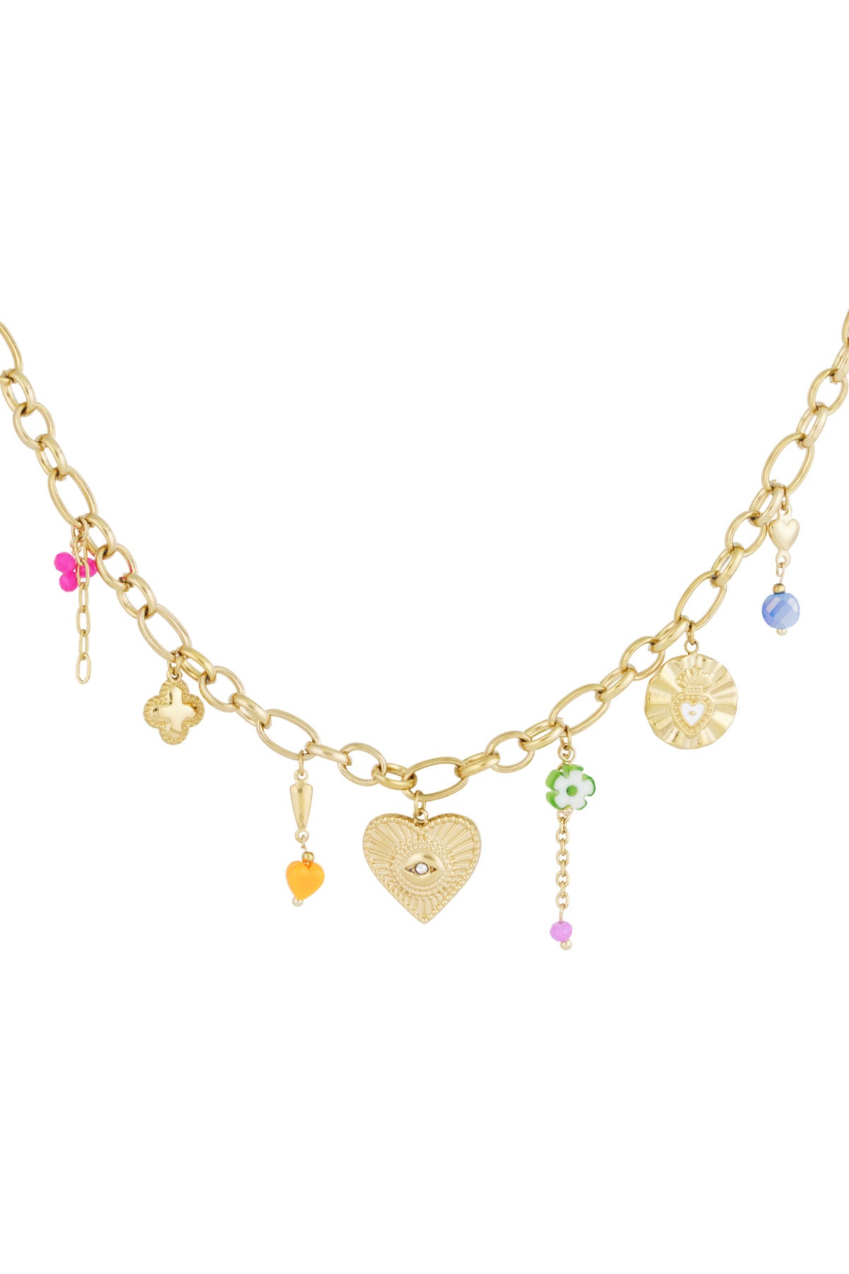collana con ciondolo a forma di occhio