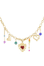 collana con ciondolo milagros cuore
