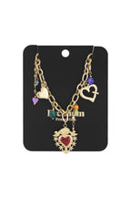 collana con ciondolo milagros cuore