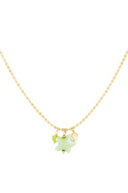 Collana Beachside - Colore verde e oro