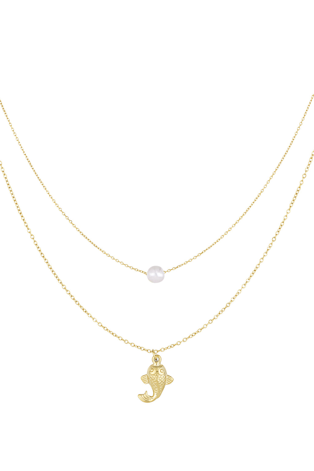 Collana pesce e perle