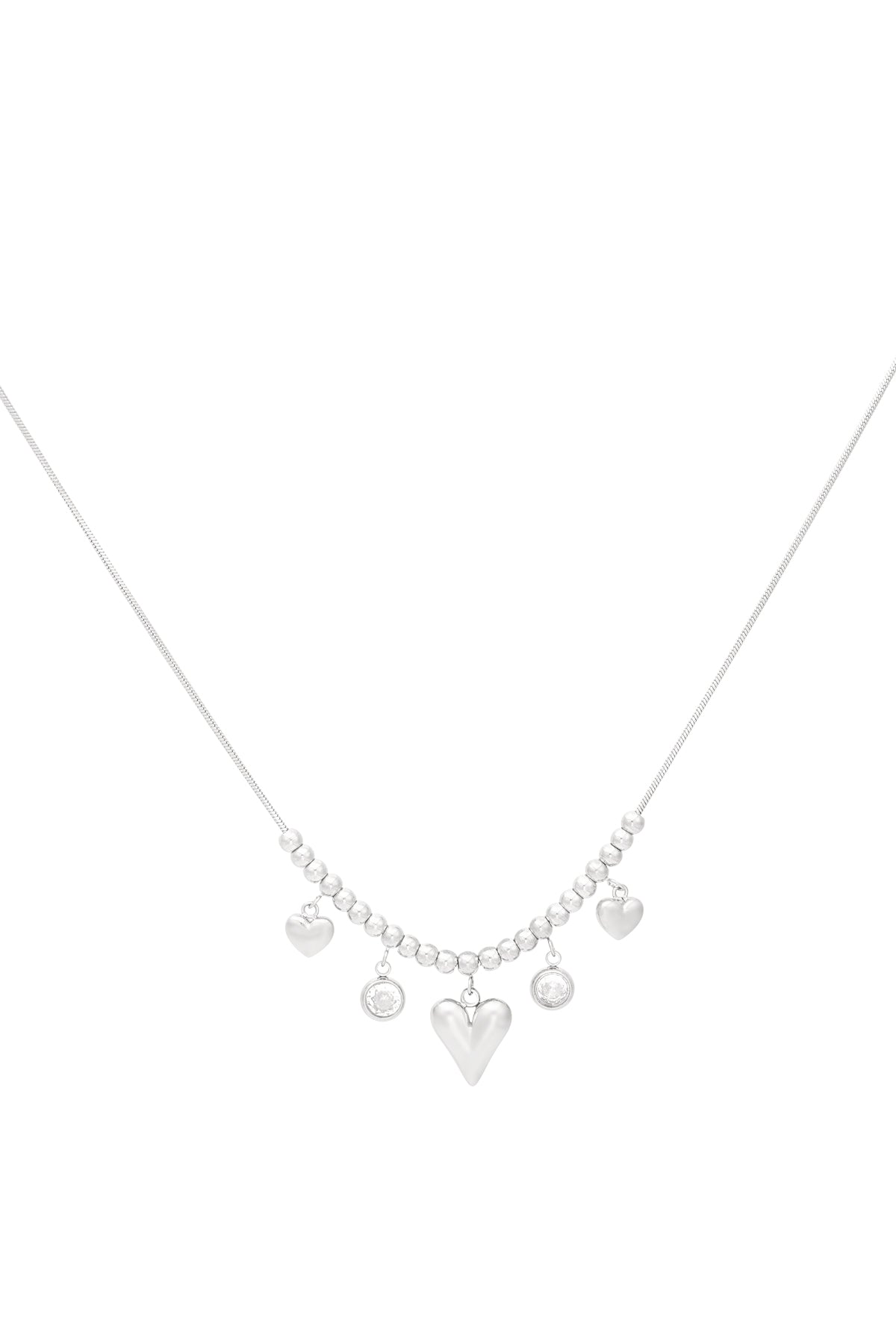 collana cuore scintillante
