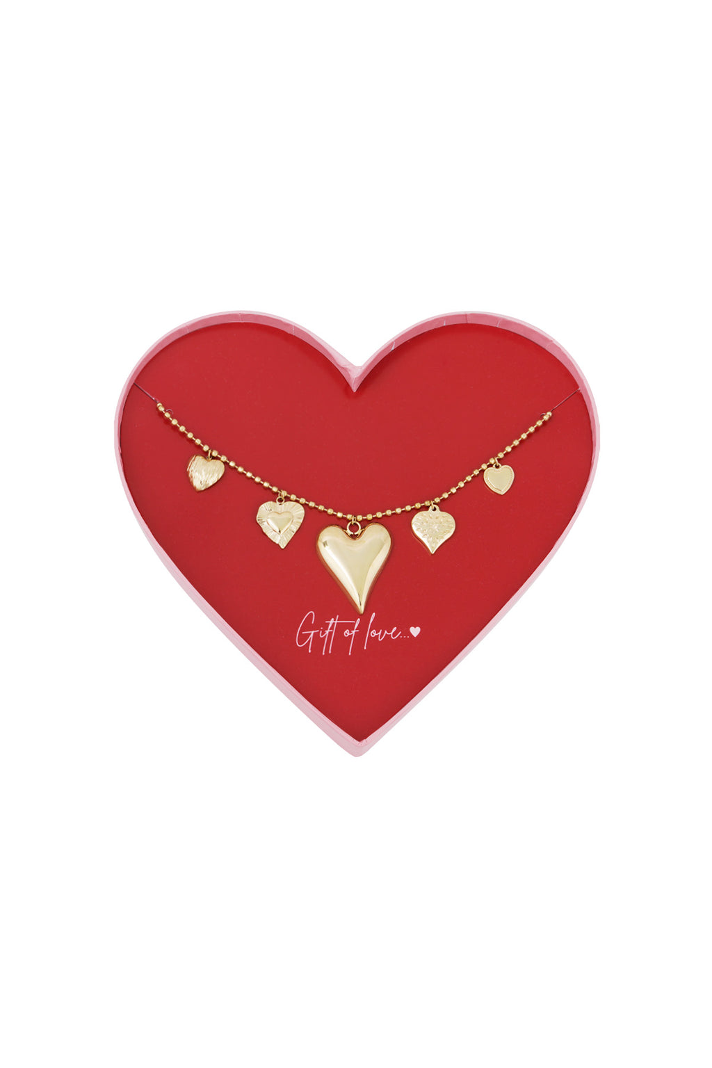 collana in acciaio inossidabile "dono d'amore"