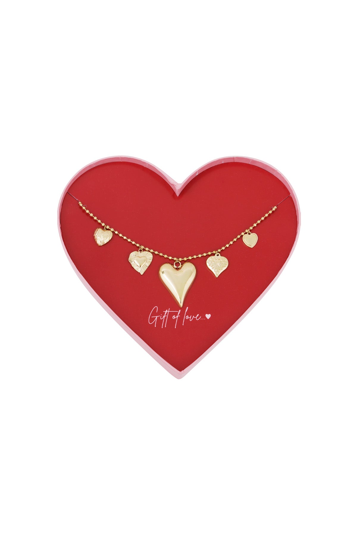 collana in acciaio inossidabile "dono d'amore"