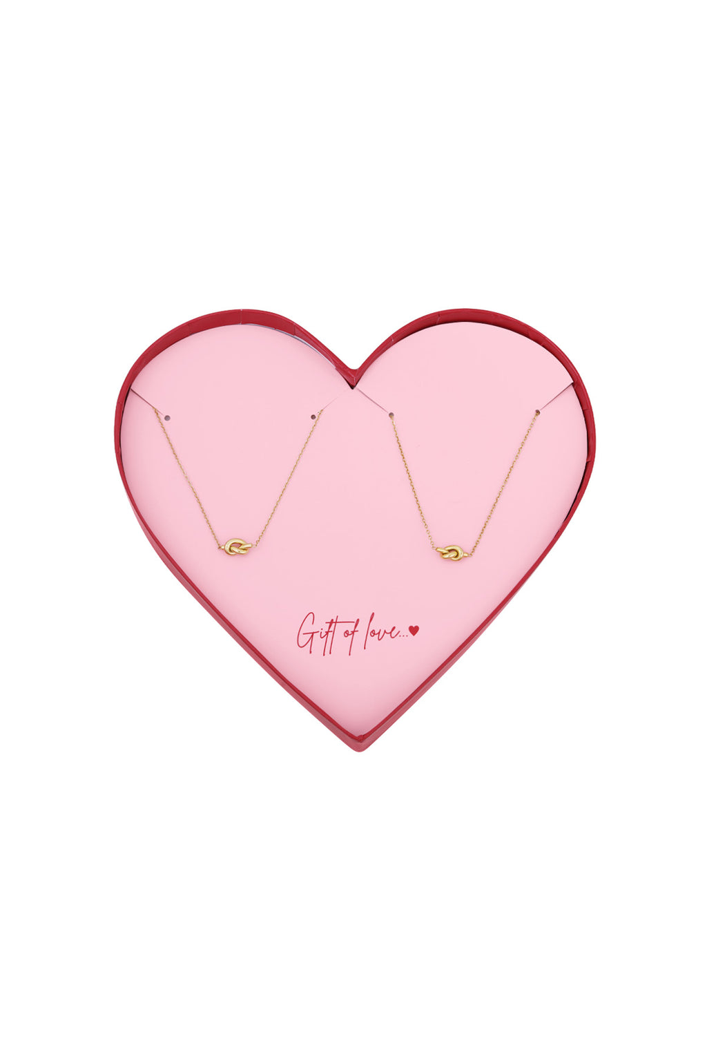 collana e bracciale con nodi in acciaio inossidabile - dono d'amore
