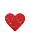 dono d'amore collana e bracciale in acciaio inossidabile che collegano i cuori