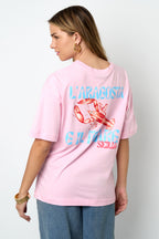 Cotone Maglia T-shirt Donna Casual Stampa Animale