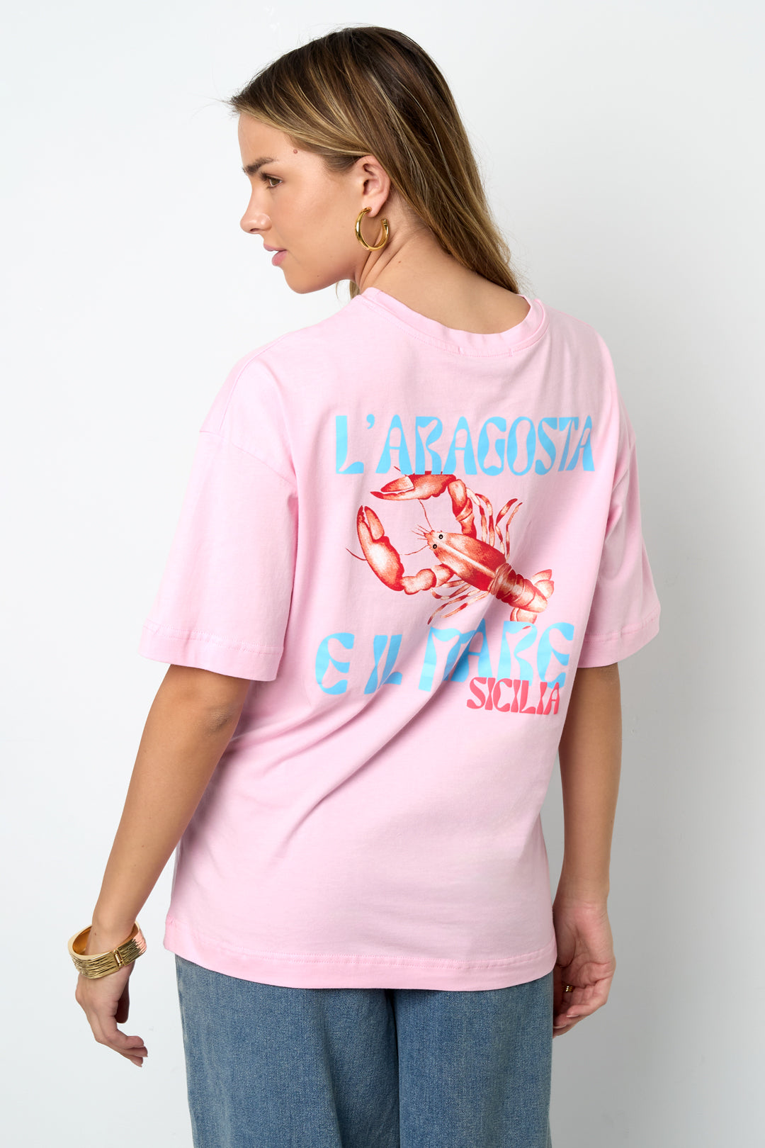 Cotone Maglia T-shirt Donna Casual Stampa Animale