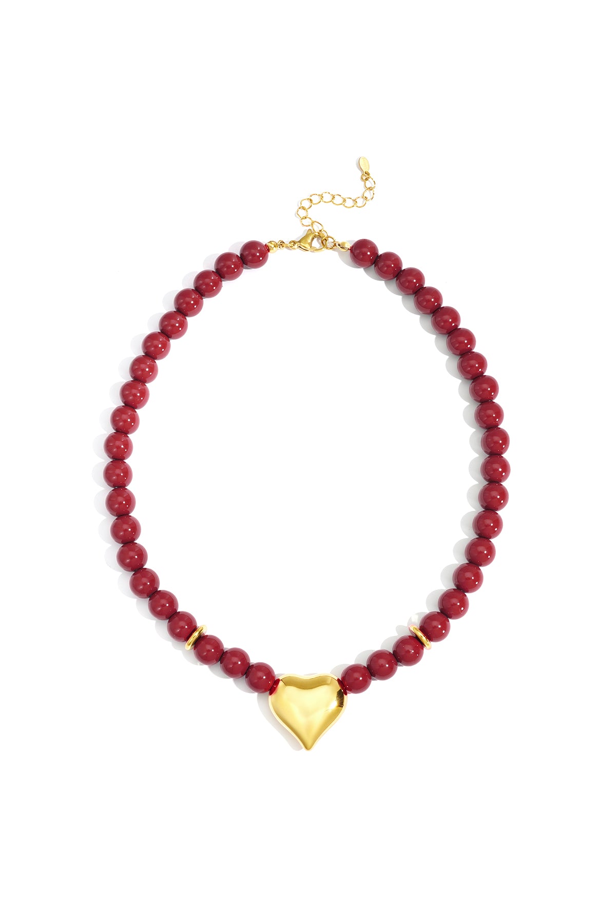 Collane con perline acriliche a forma di cuore, casual, quotidiane, semplici, gioielli da donna