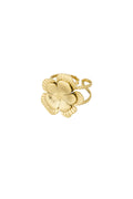 anello con fiore grande regolabile