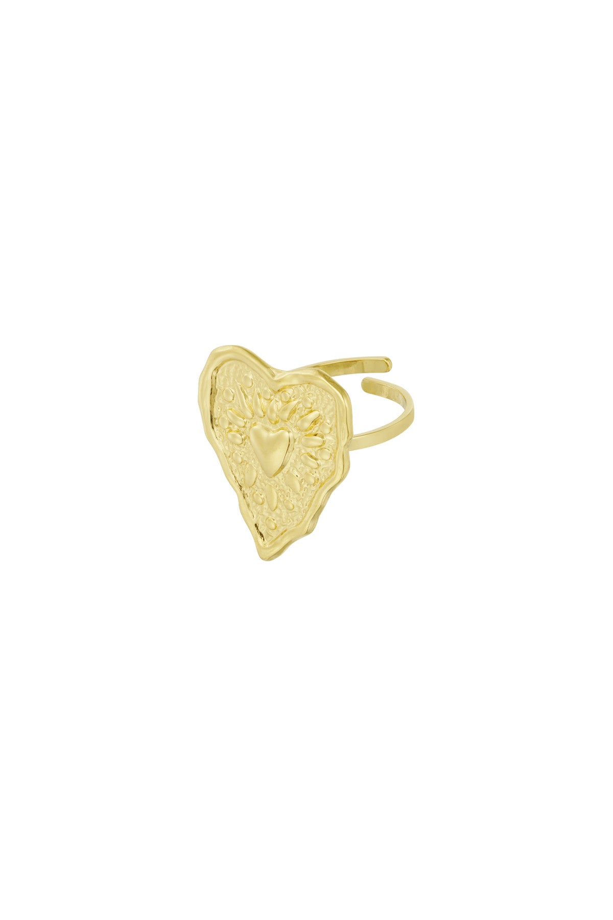 Anello cuore grinza