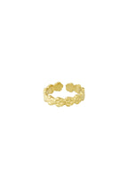anello fiore luccicante