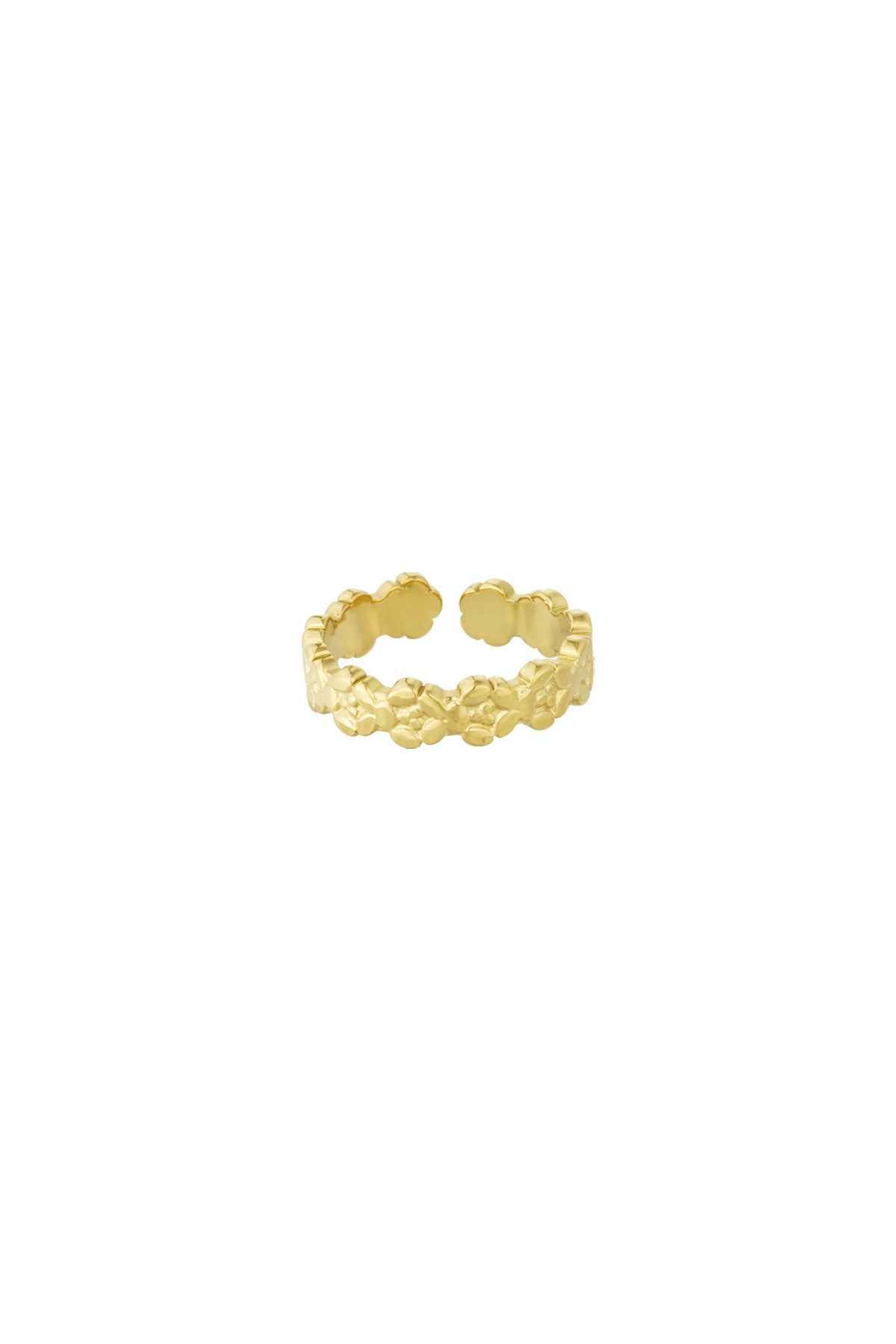 anello fiore luccicante