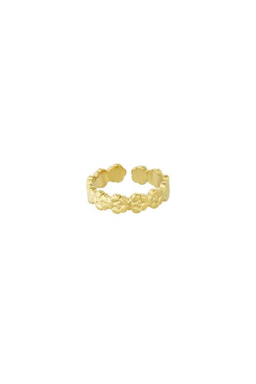 anello fiore luccicante