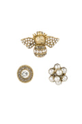 Trio spille busy bee - Colore oro bianco