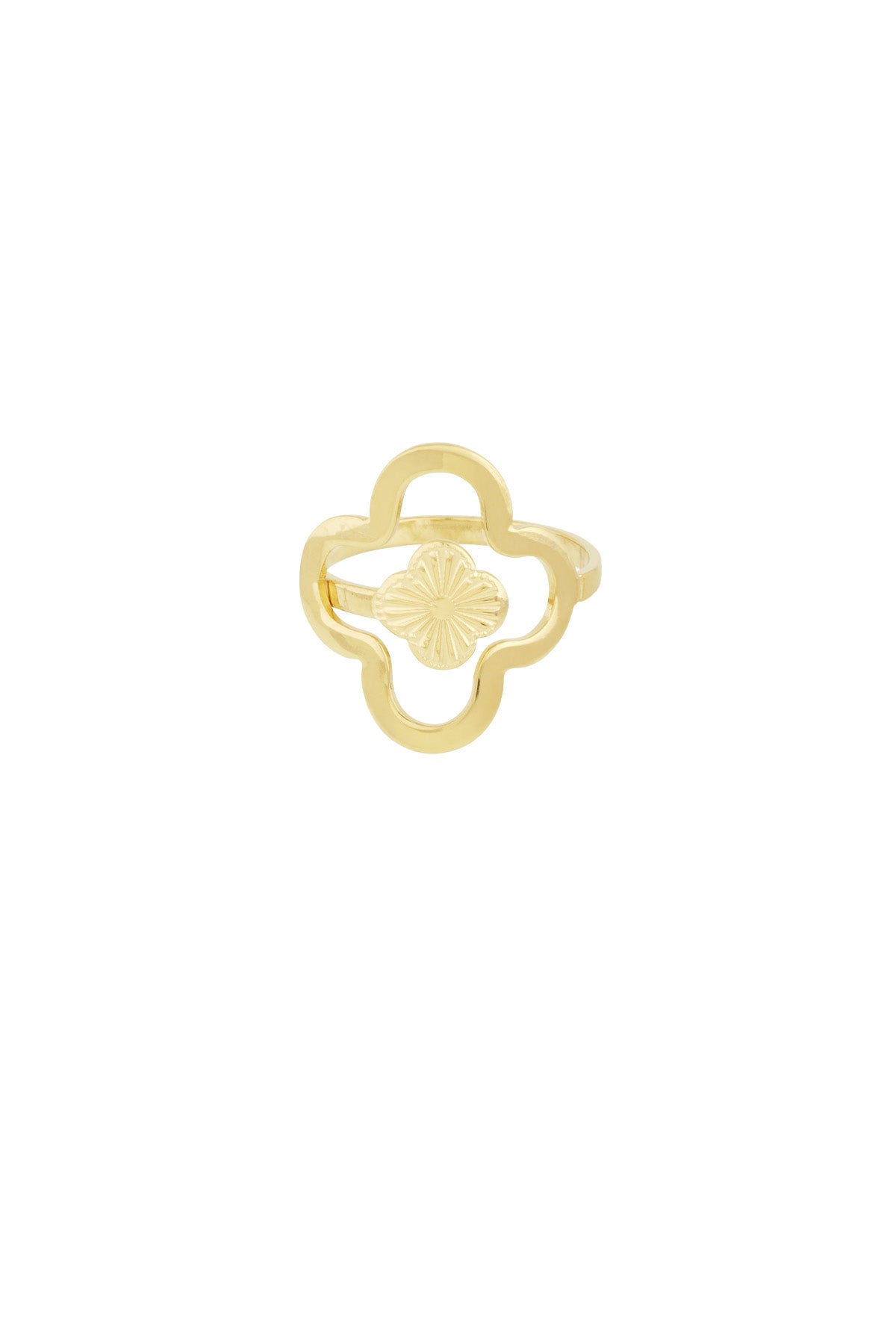 anello foglia portafortuna