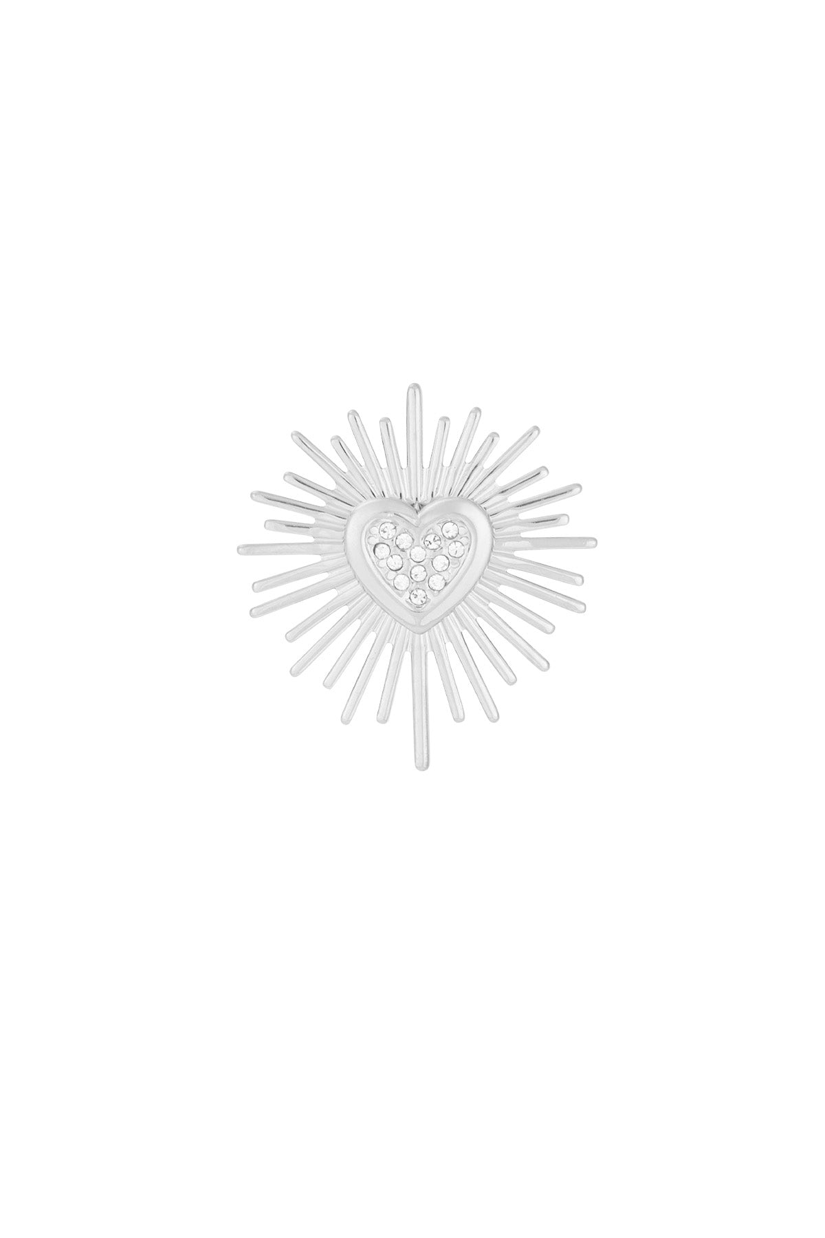 spilla cuore scintillante