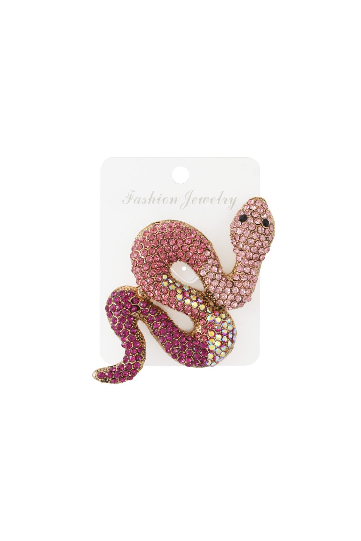 Spilla a forma di serpente - rosa e viola