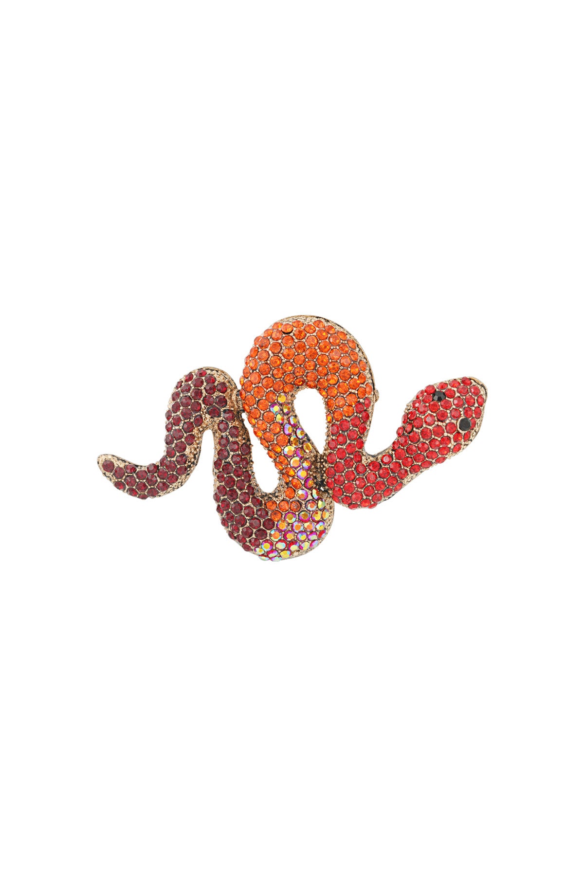 Spilla a forma di serpente - rosa e viola
