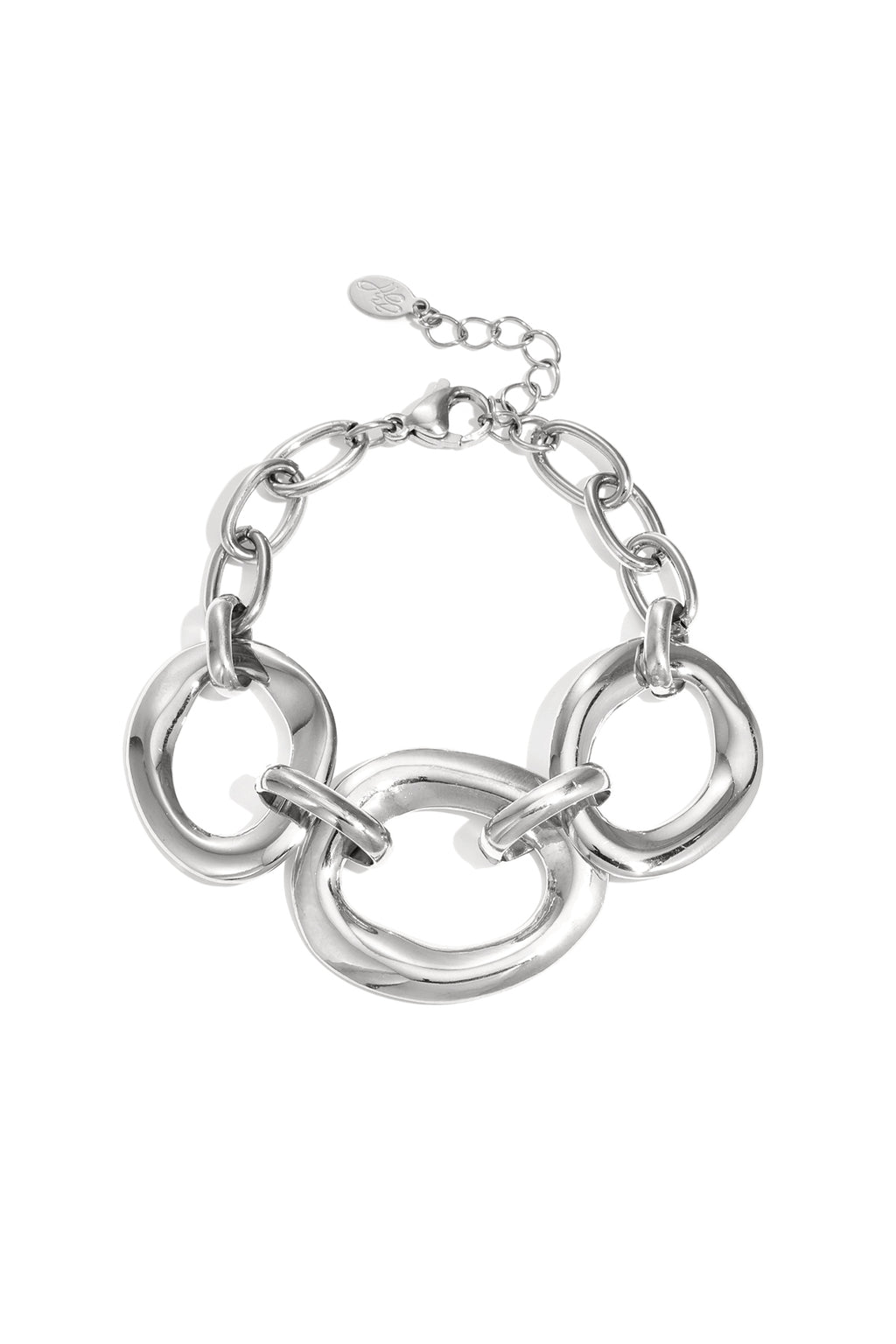 Bracciale con pezzi rotondi