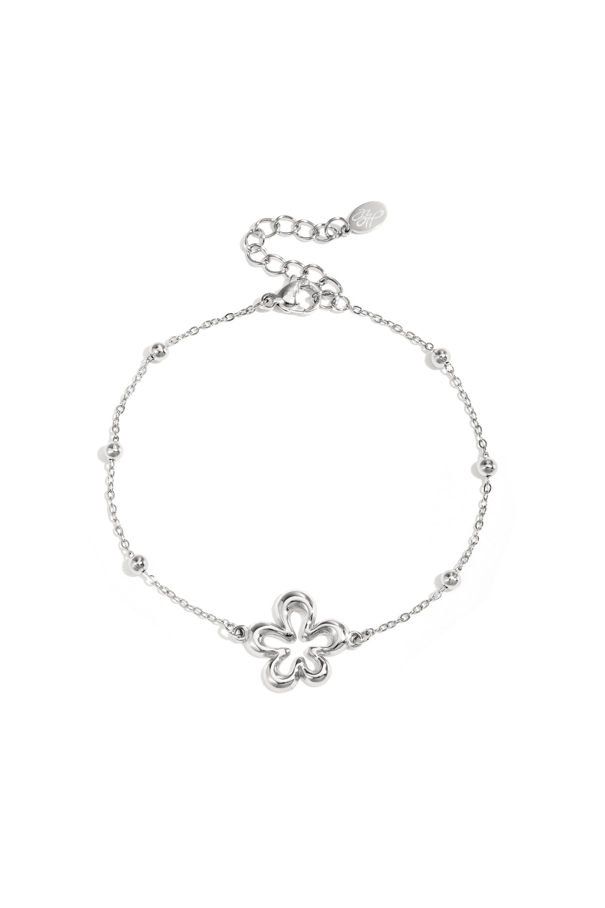 Bracciale con fiori giocosi a forma di corallo di varie dimensioni