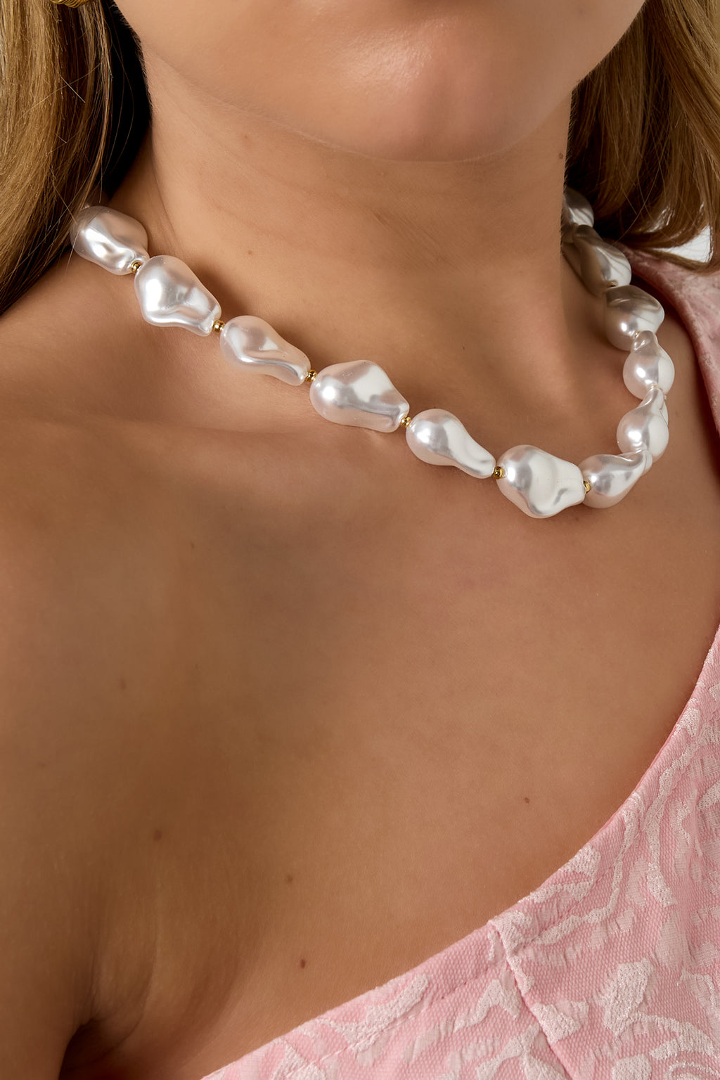 Collane di perle finte, perline, casual, per vacanze/spiaggia, semplici, da donna