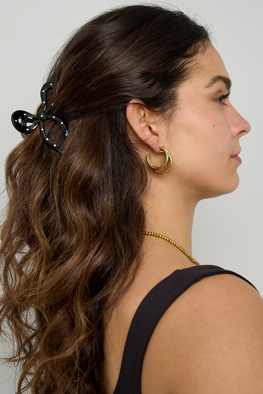 Fermagli per capelli a pois, accessori quotidiani in plastica