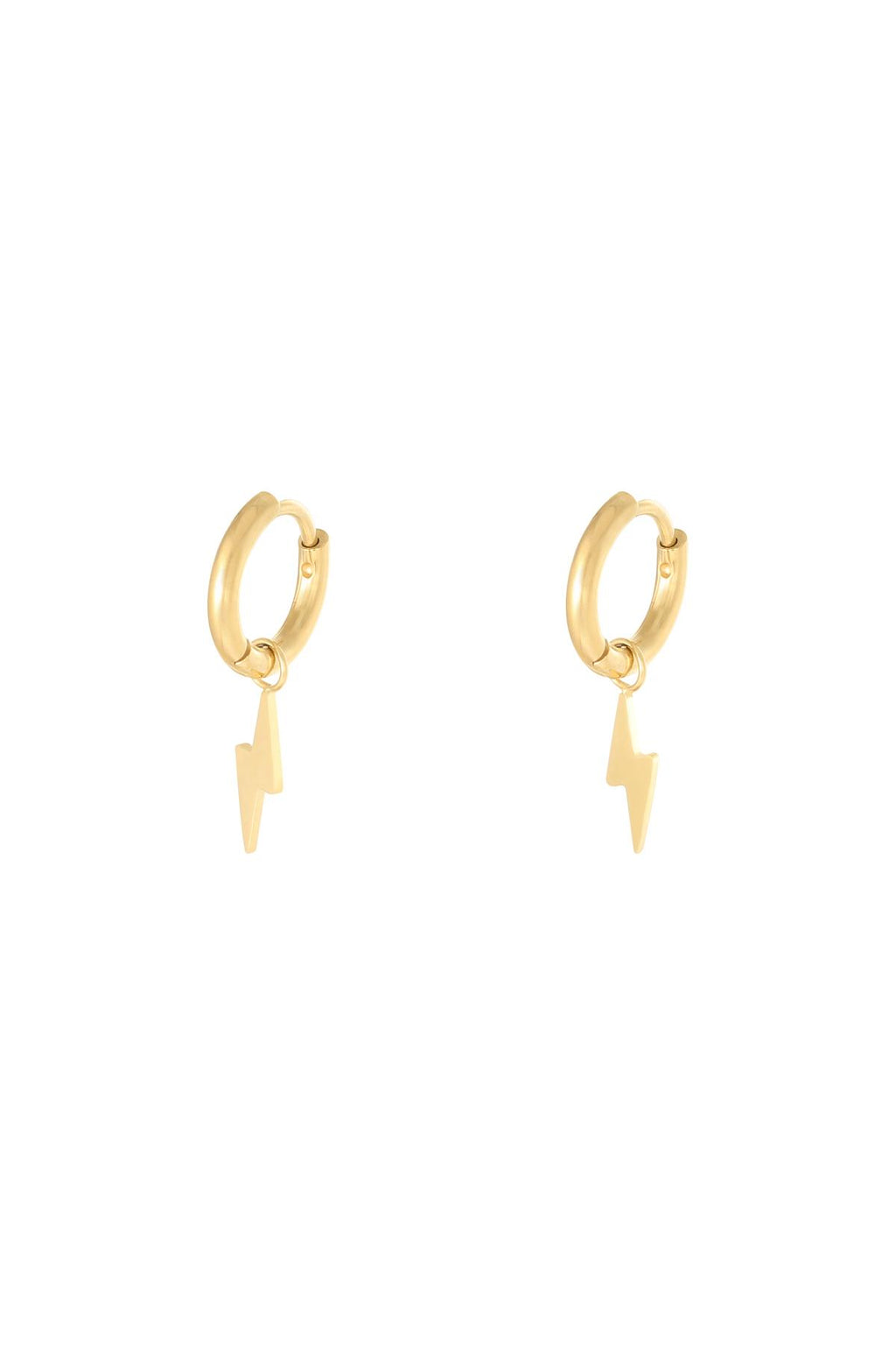 Orecchini Bullone Gold Stainless Steel