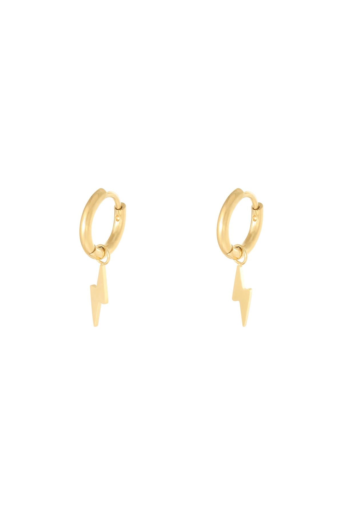 Orecchini Bullone Gold Stainless Steel