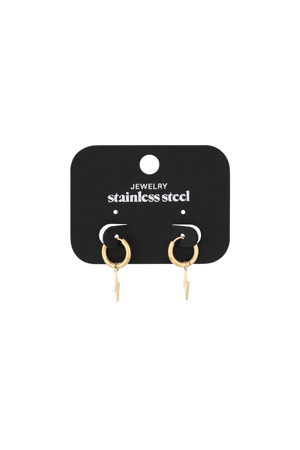 Orecchini Bullone Gold Stainless Steel
