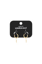 Orecchini Bullone Gold Stainless Steel