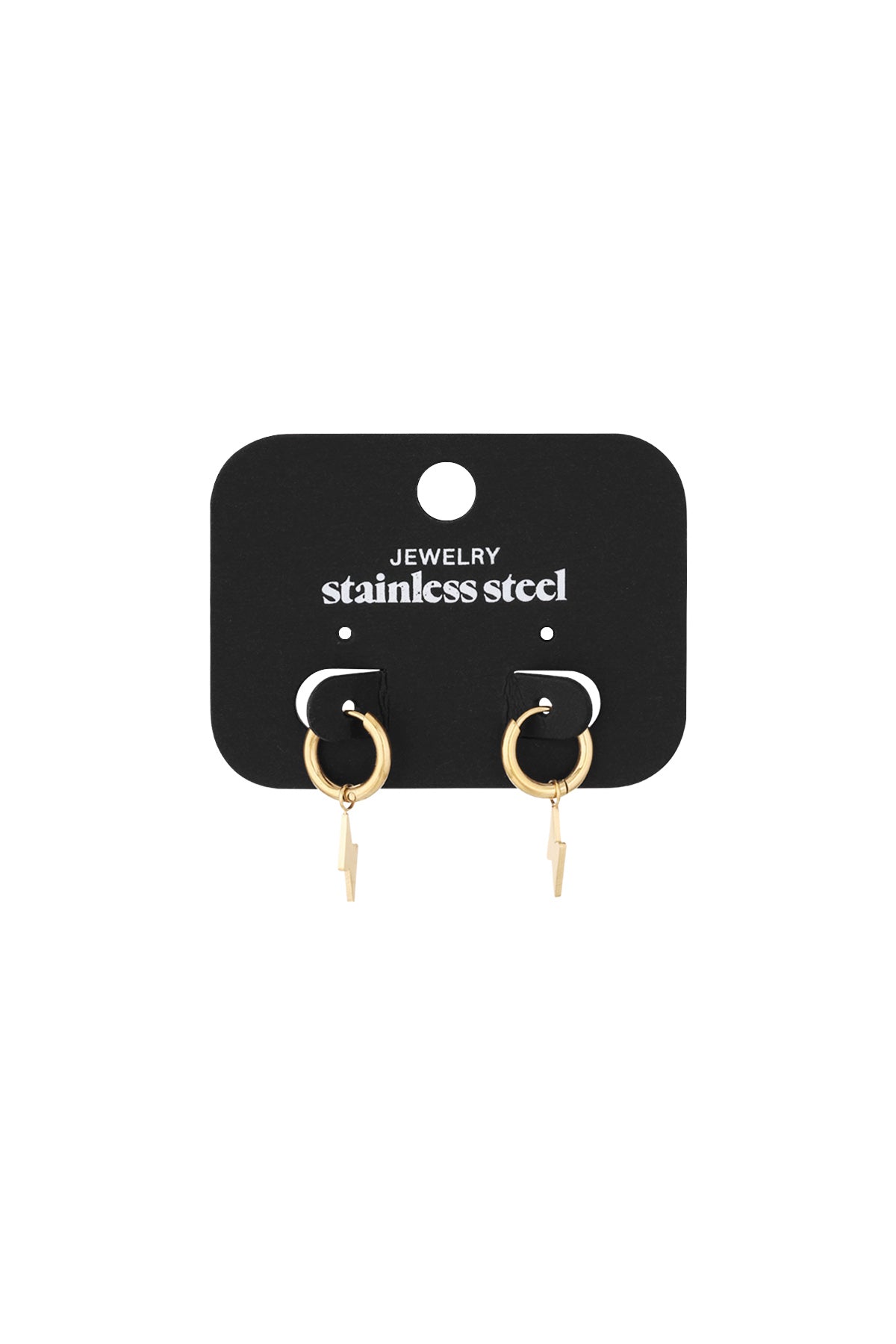 Orecchini Bullone Gold Stainless Steel
