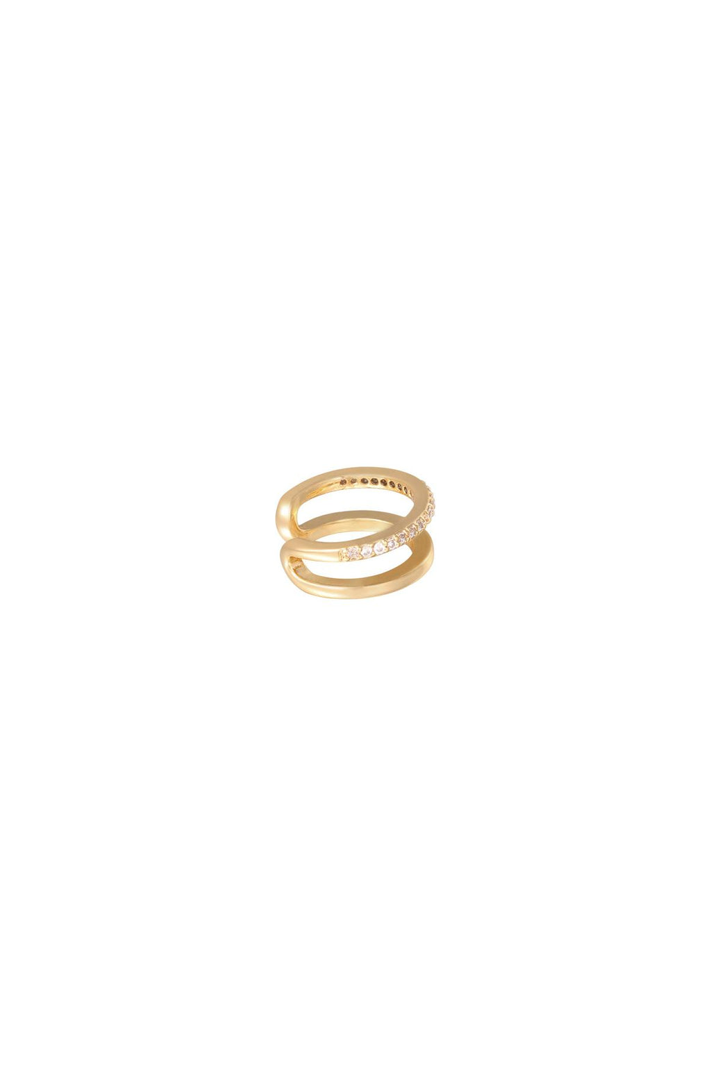 Earcuff Double Up Gold Copper