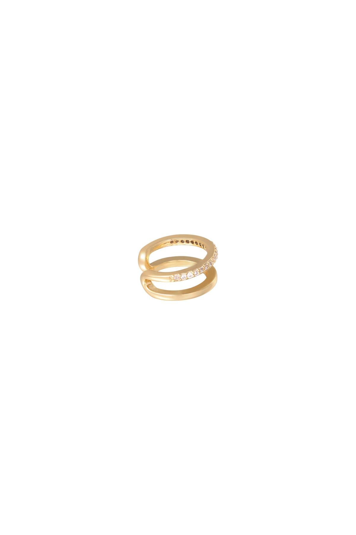 Earcuff Double Up Gold Copper
