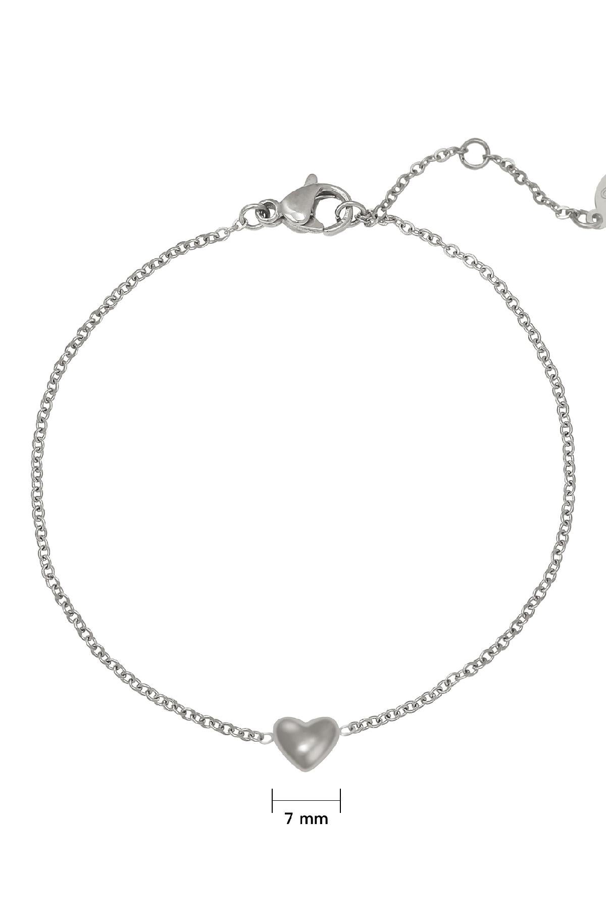 Bracciale Sempre nel mio cuore Silver Color Stainless Steel