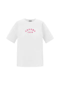 Cotton Maglietta Donna Casual Letters