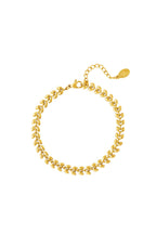 foglie di braccialetto Gold Stainless Steel