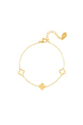 trifogli braccialetto Gold Stainless Steel