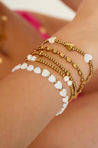 Bracciale Cuore - Collezione Beach White gold Sea Shells