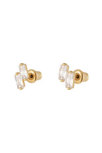 Orecchini a bottone con pietre colorate - Collezione Sparkle Gold Copper
