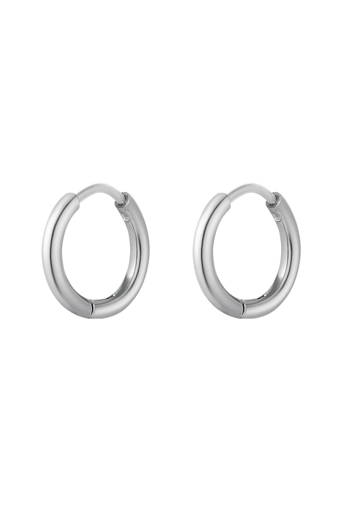 Creoli semplici XS Silver Color Stainless Steel