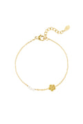 bracciale fiore con perle