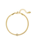 bracciale a maglie con diamante